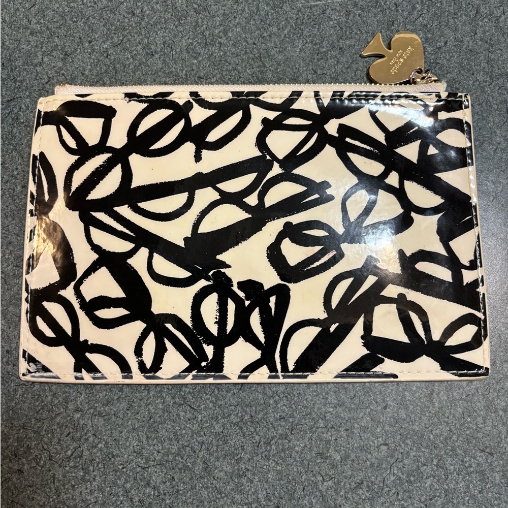 Kate Spade Black and White Artistic Clutch